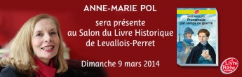 Anne-Marie Pol au Salon du livre Historique de Levallois-Perret